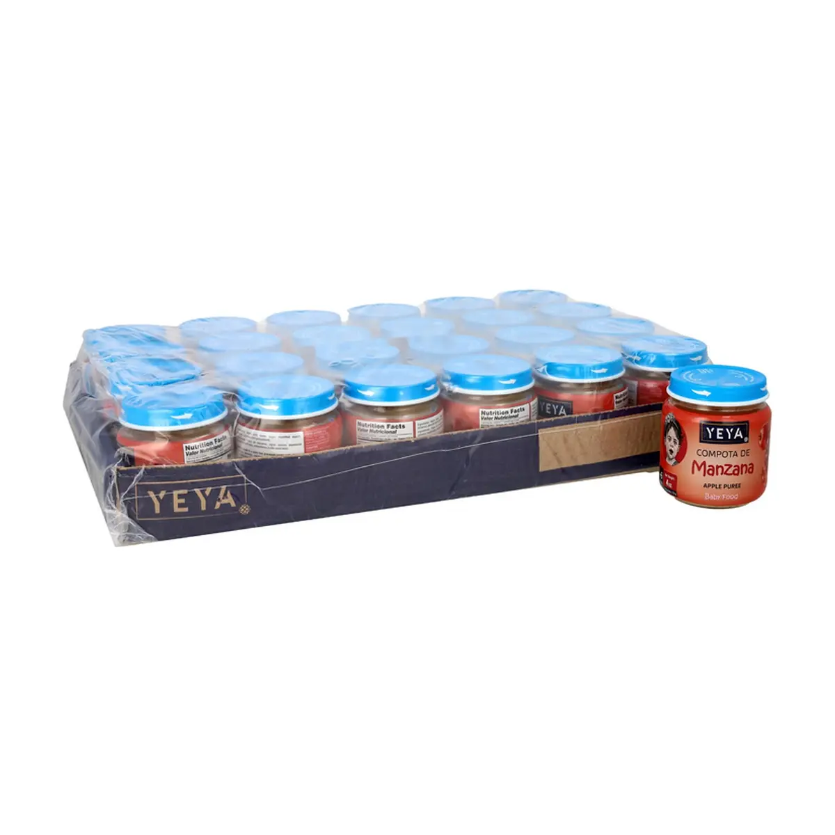 Compota de manzana YEYA (24 x 113 g / 4 oz)