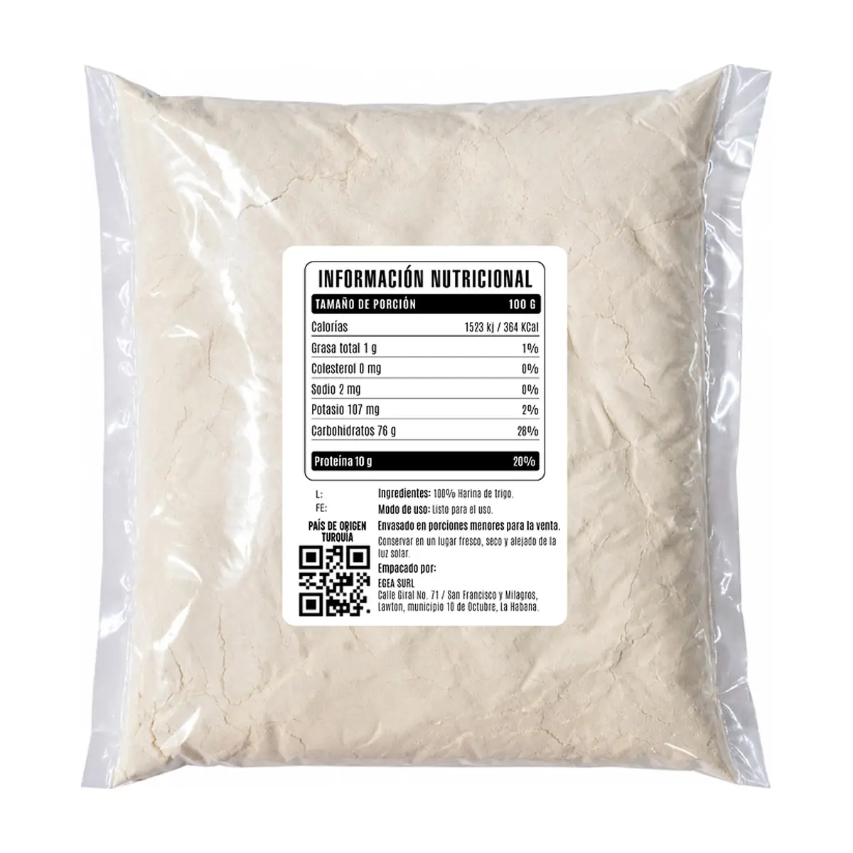 Harina de trigo Cosecha Real (1 kg / 2.2 lb) - Thumbnail 2