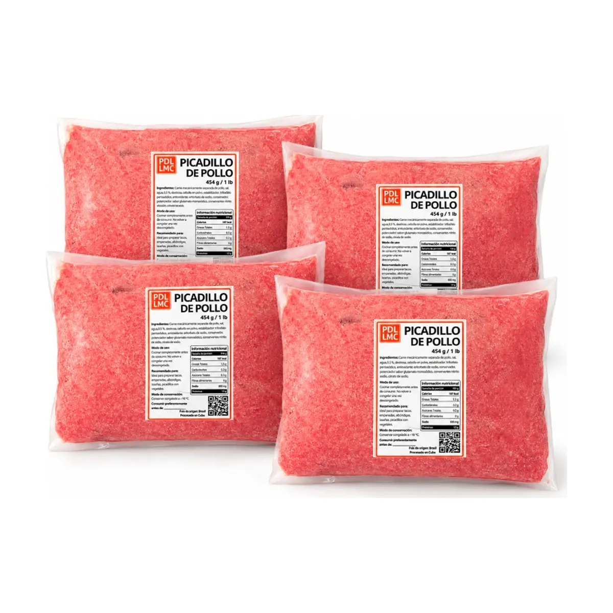 Picadillo de pollo PDL LMC (4 x 454 g / 1 lb) - Imagen 1