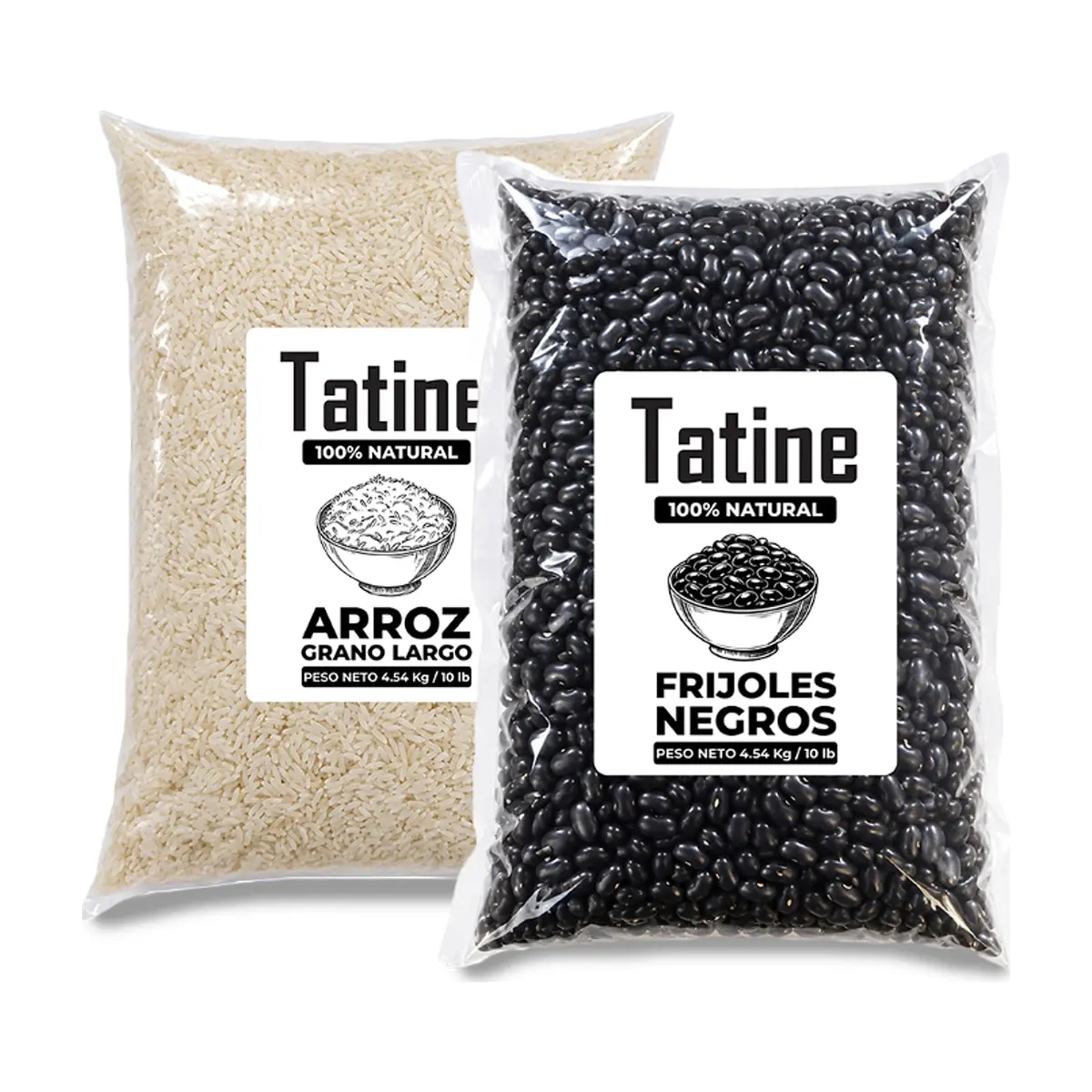Combo básico Tatine #10: Frijoles negros Tatine + Arroz de grano largo Tatine