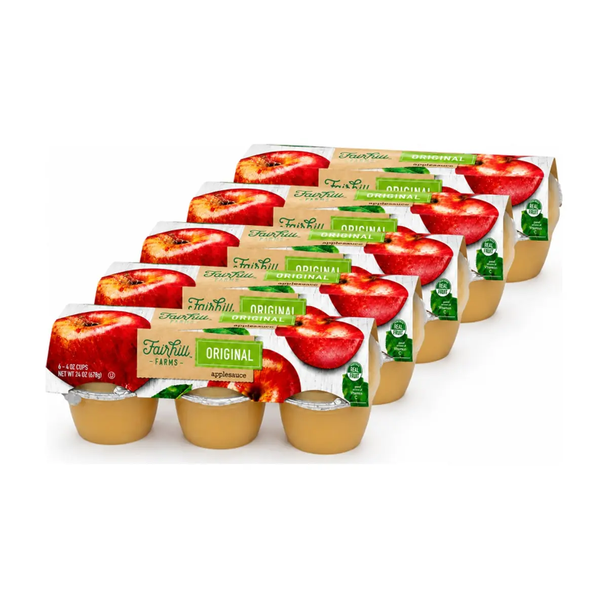 Compota de manzana Fairhill Farms (30 x 113 g / 4 oz)