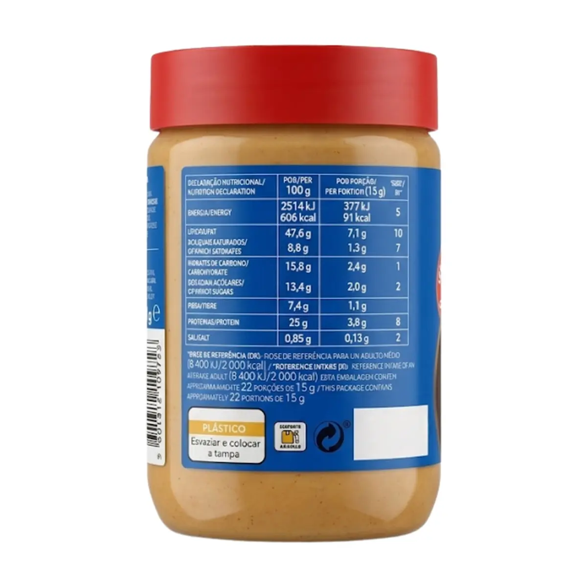 Crema de cacahuete cremosa sin gluten Continente (340 g / 11.99 oz) - Thumbnail 3