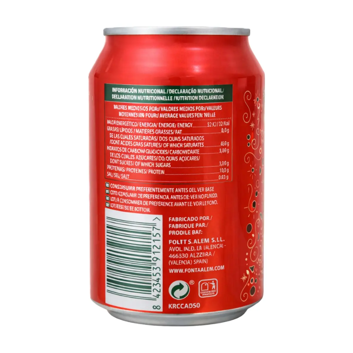 Bebida refrescante sabor cola Del Sol (330 ml) - Miniatura 2