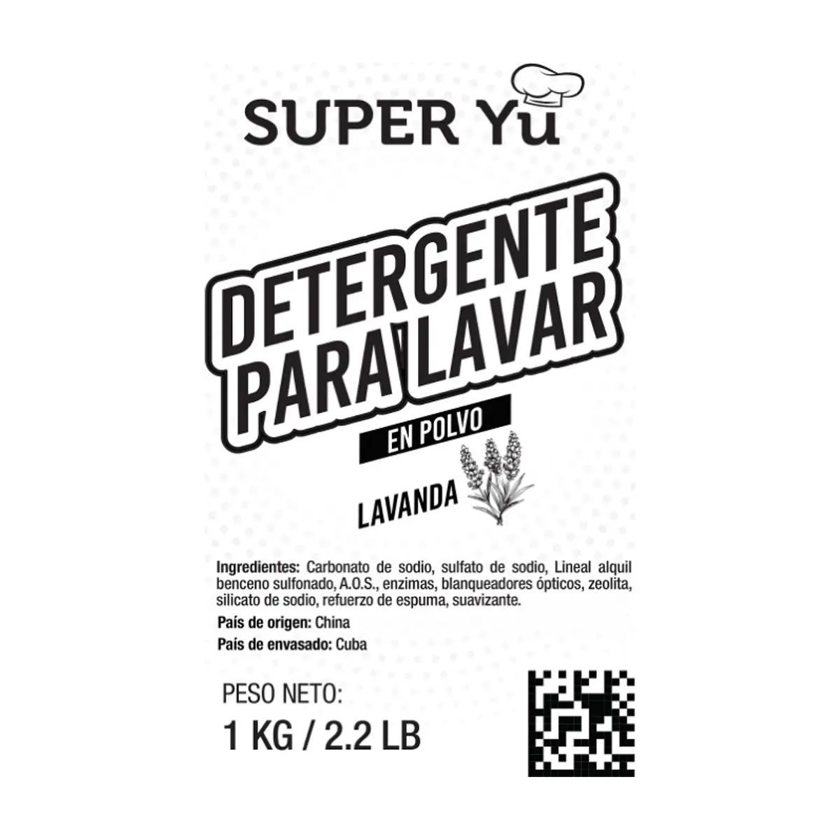 Detergente en polvo con aroma a lavanda Super Yu (3 x 1 kg / 2.2 lb) - Thumbnail 3