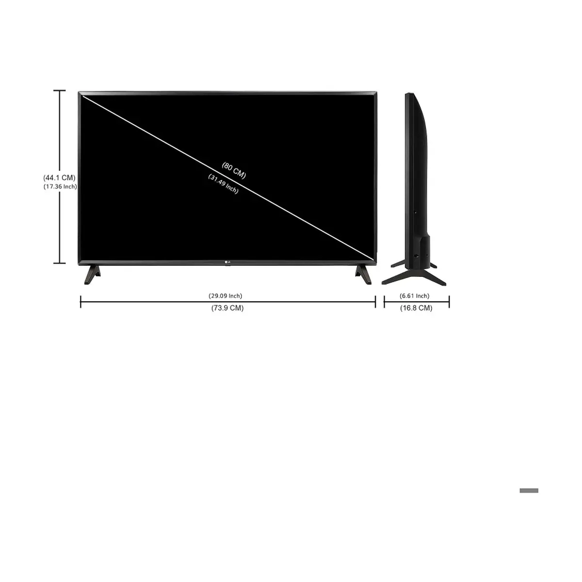 Televisor Smart TV HD 32" LG 32LQ570BPSA - Thumbnail 2
