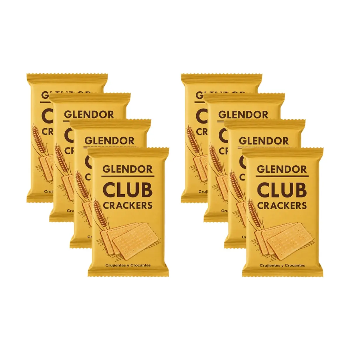 Galletas saladas Club Crackers Glendor (8 x 25 g)