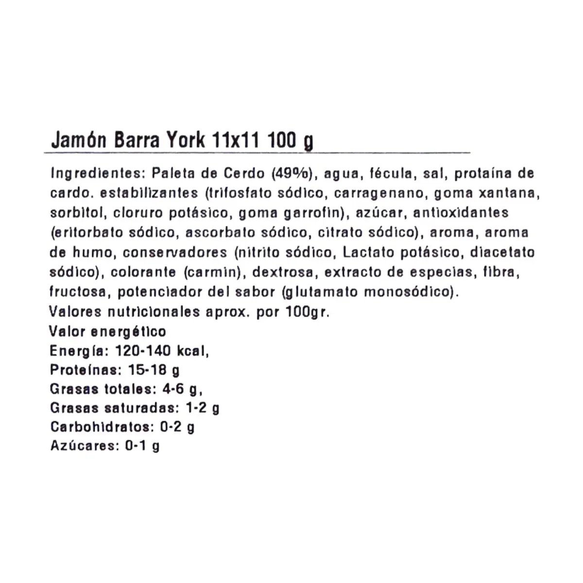 Jamón Barra York La Especial (100 g / 3.5 oz) - Thumbnail 3