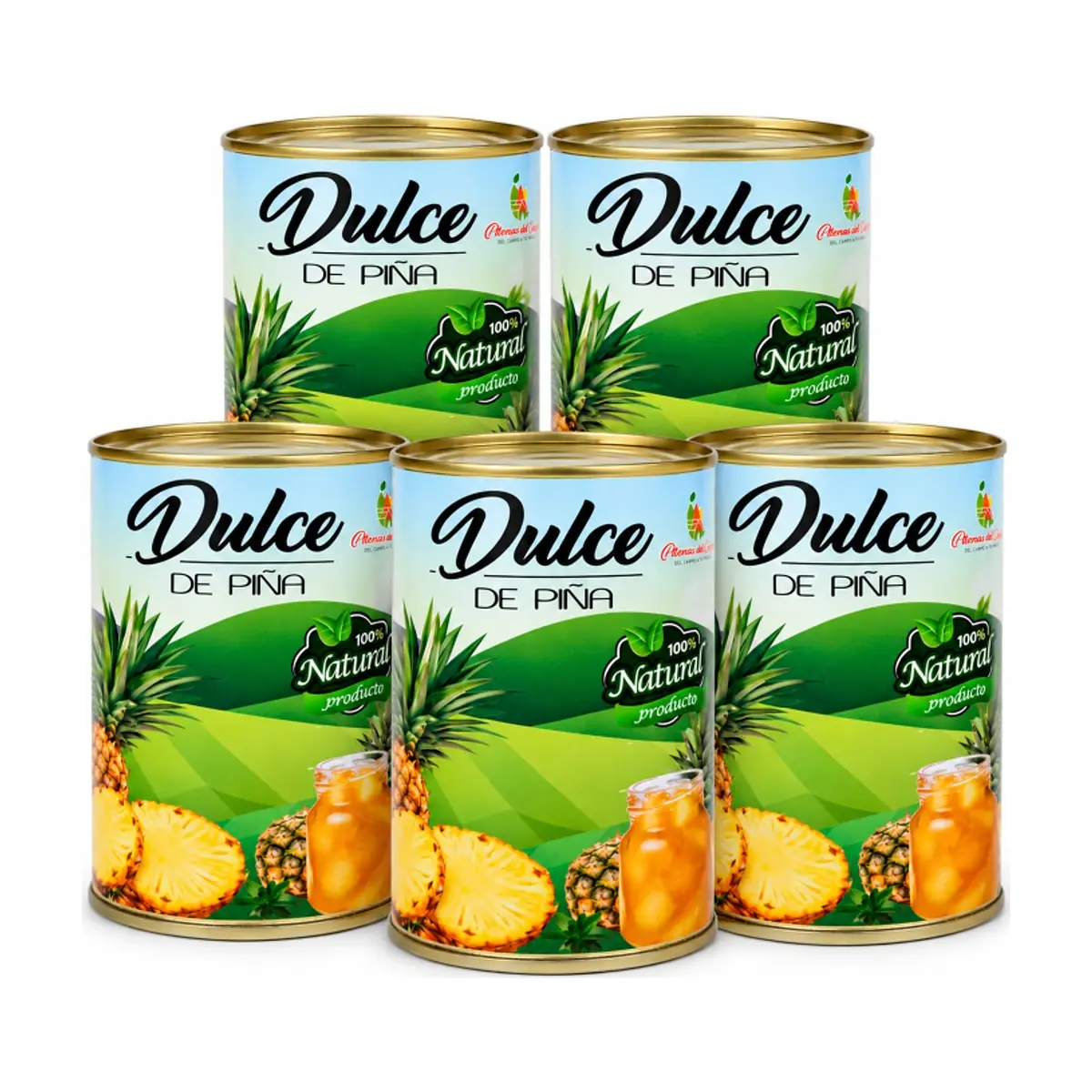 Dulce de Piña Placeres del Campo (5 x 460 g / 1.01 lb) - Imagen 1
