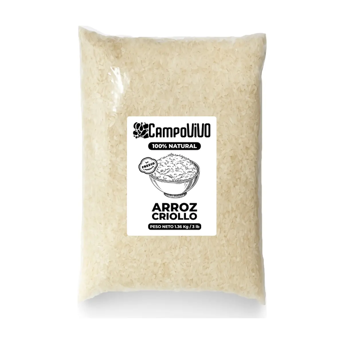 Arroz criollo Campo Vivo (1.36 kg / 3 lb)