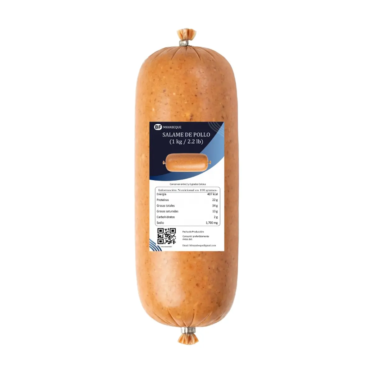 Salame de pollo BF Mayabeque (1 kg / 2.2 lb) - Miniatura 1