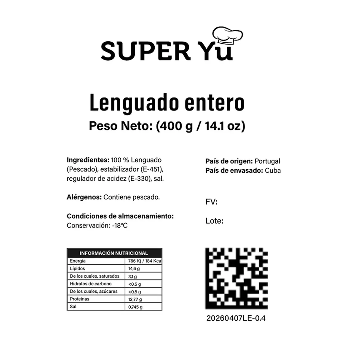 Lenguado entero Super Yu (400 g / 14.1 oz) - Thumbnail 4
