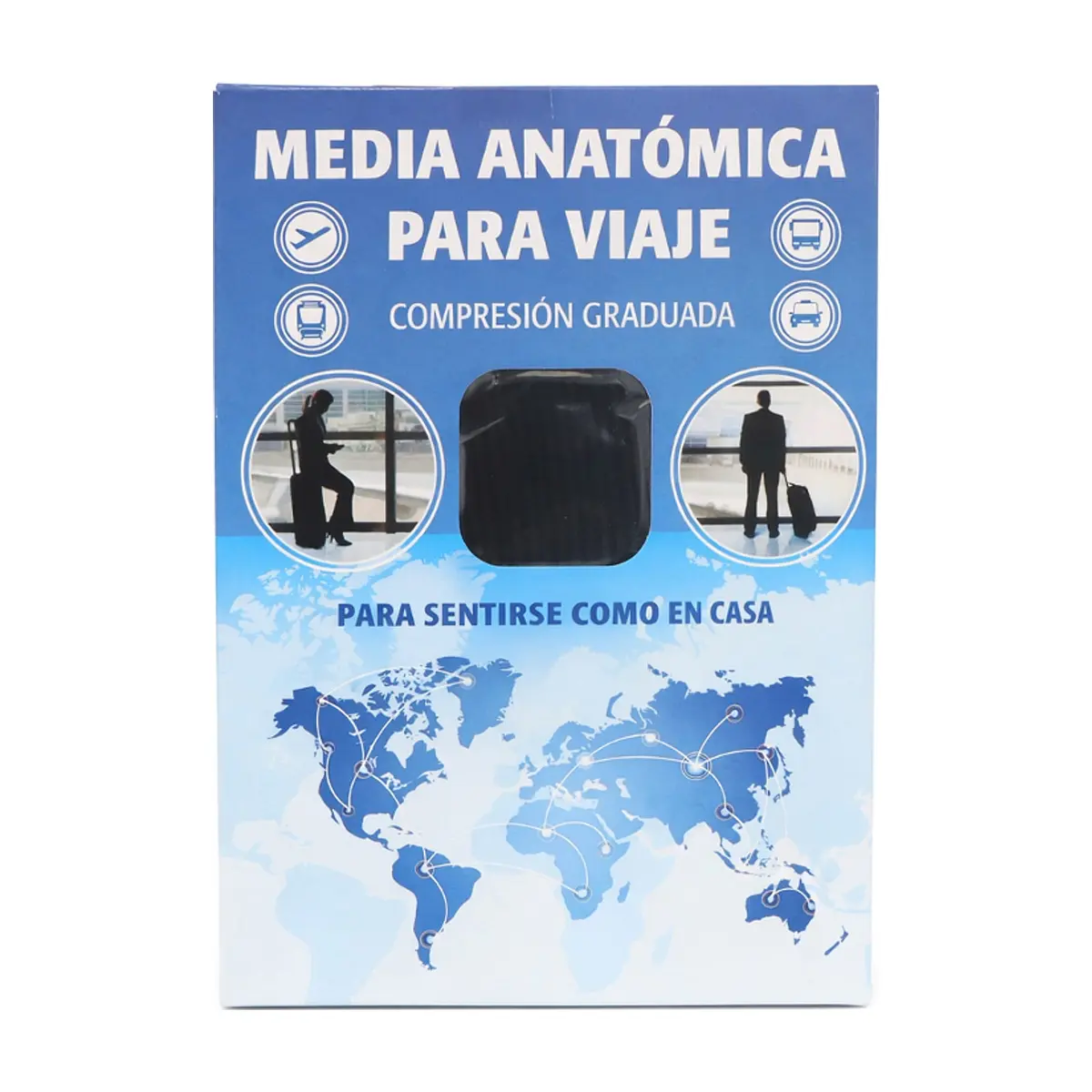 Medias anatómicas para viaje talla L Mediatex