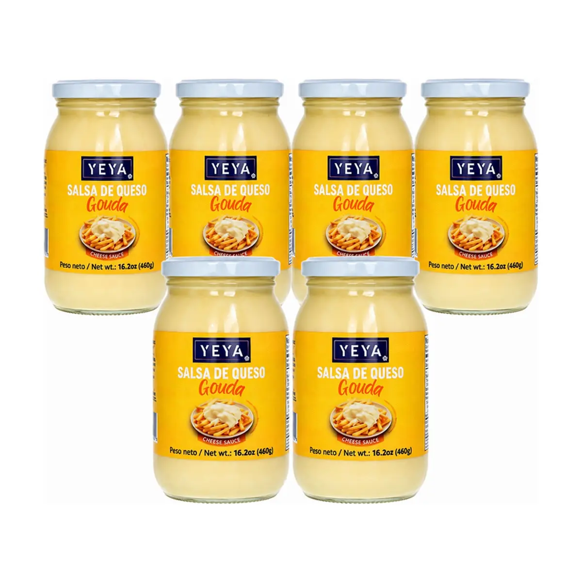 Salsa de queso Gouda YEYA (6 x 460 g / 16.2 oz)