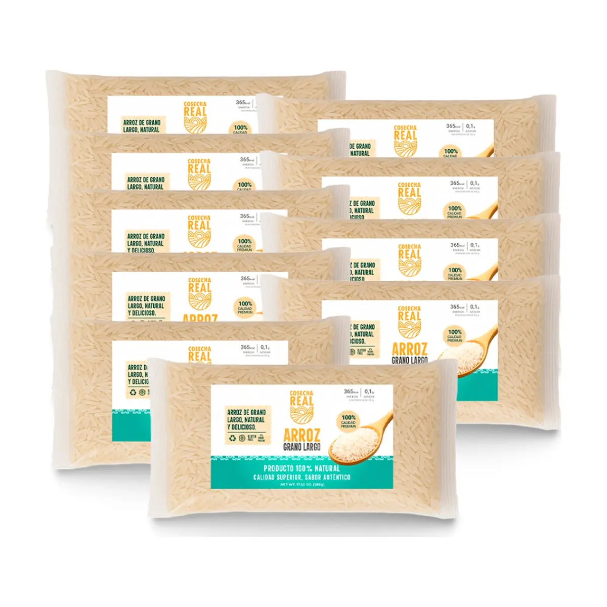 Arroz de grano largo Cosecha Real (10 x 500 g / 1.1 lb)