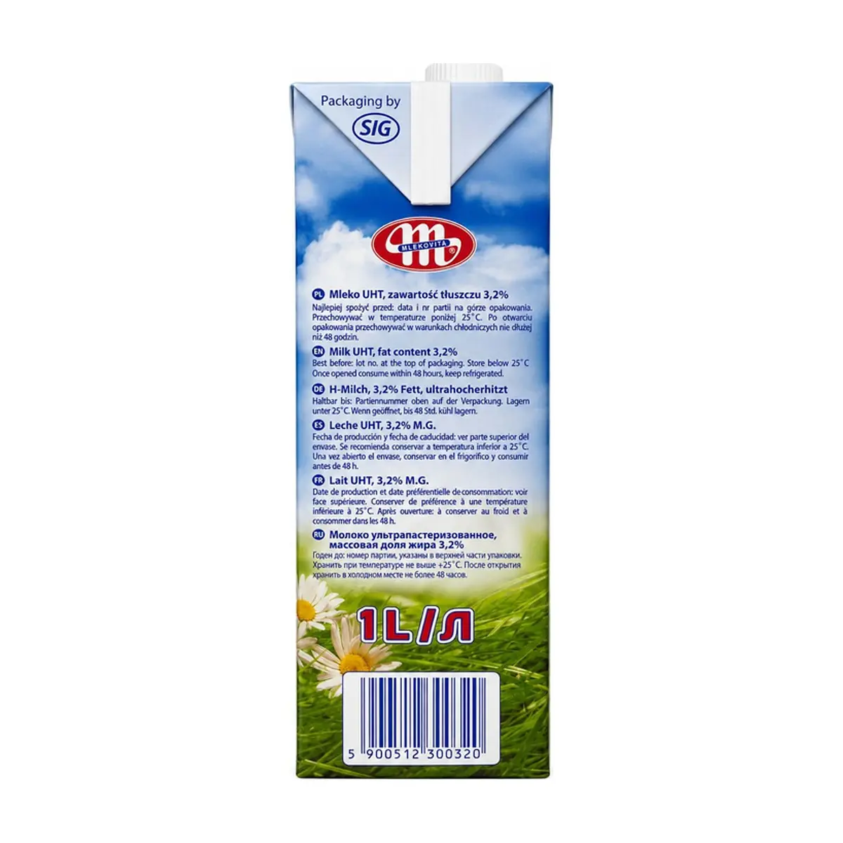 Leche entera Mlekovita (1 L) - Thumbnail 2