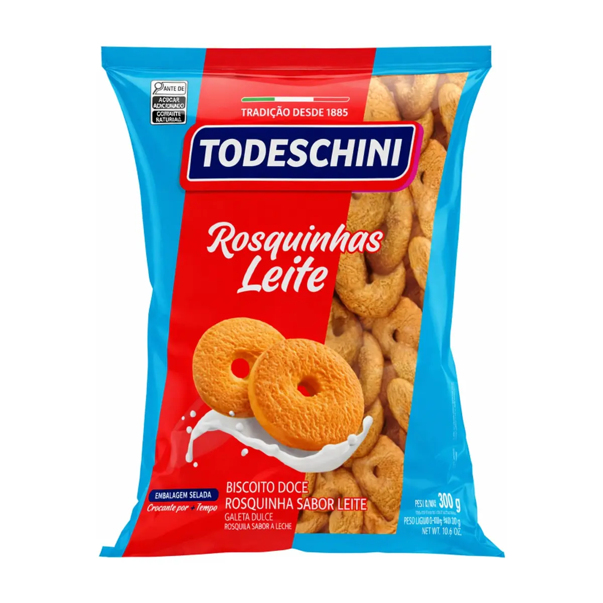Galletas rosquillas de leche Todeschini (300 g / 10.58 oz)