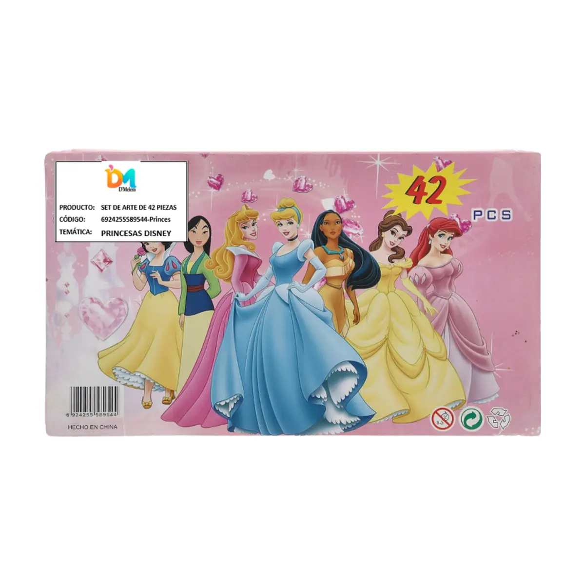 Set de arte de 42 piezas temática Princesas D'melem - Thumbnail 5