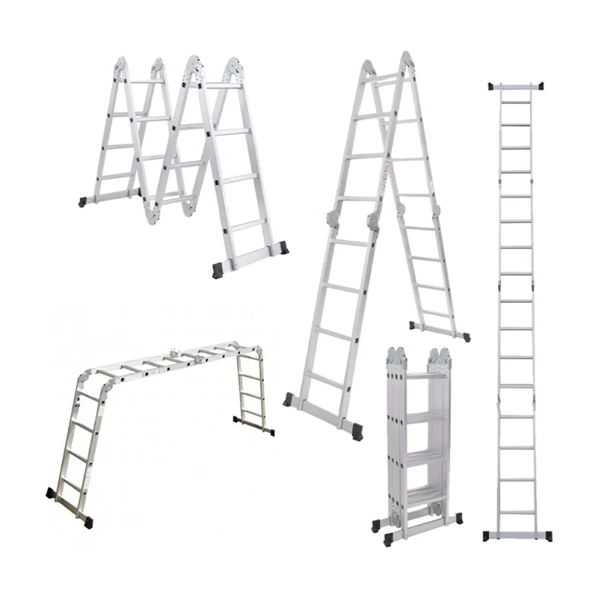 Escalera multifuncional de aluminio reforzado Uyustools - Miniatura 2