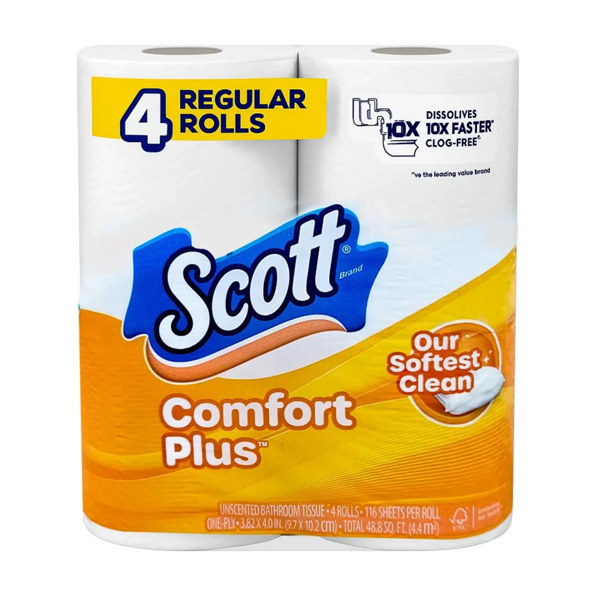 Papel sanitario doméstico Scott Brand (4 U)