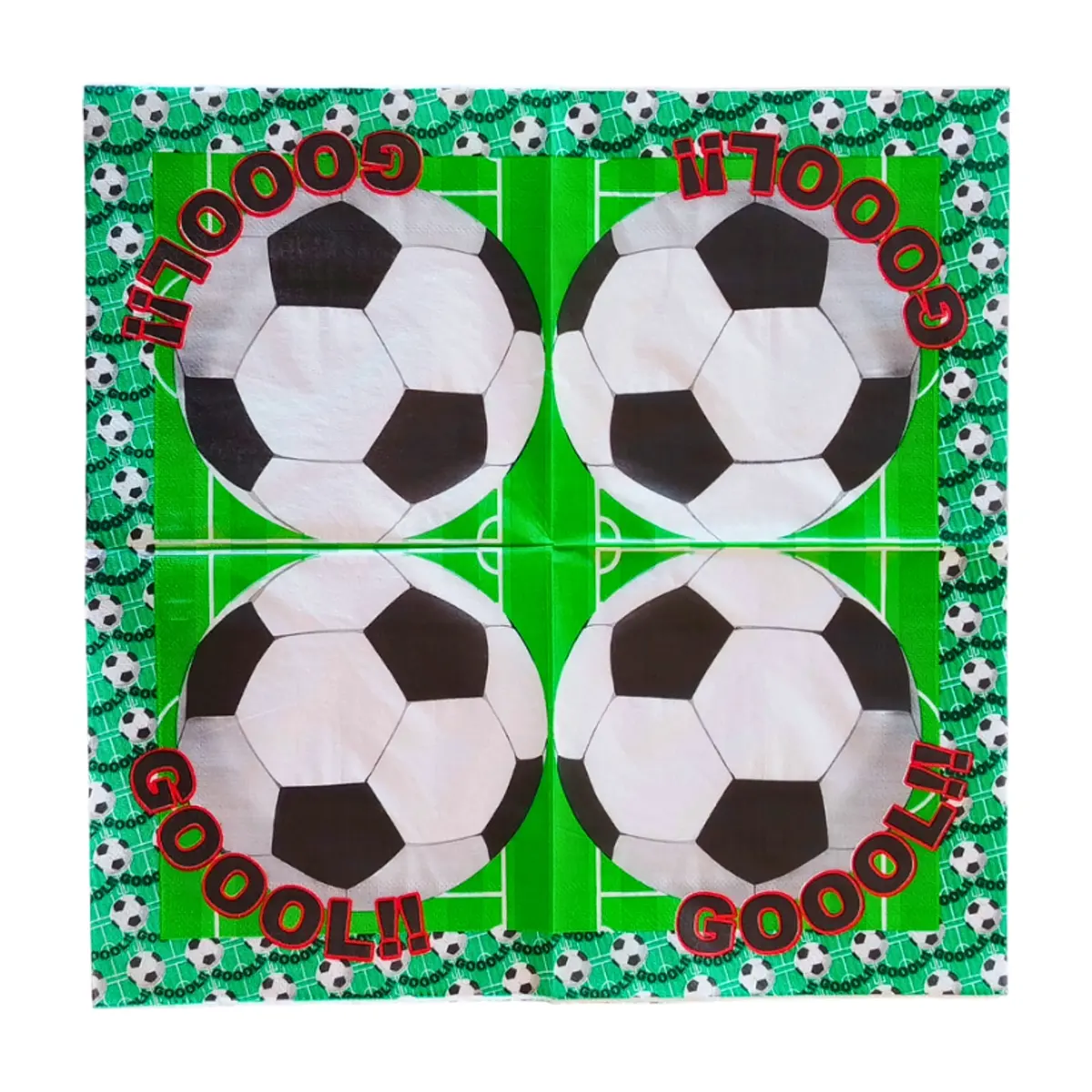 Servilleta para fiesta fútbol Tiara (20 U) - Thumbnail 4