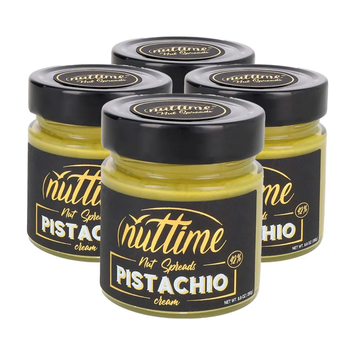 Crema de pistacho para untar Nuttime (4 x 250 g / 8.80 oz)