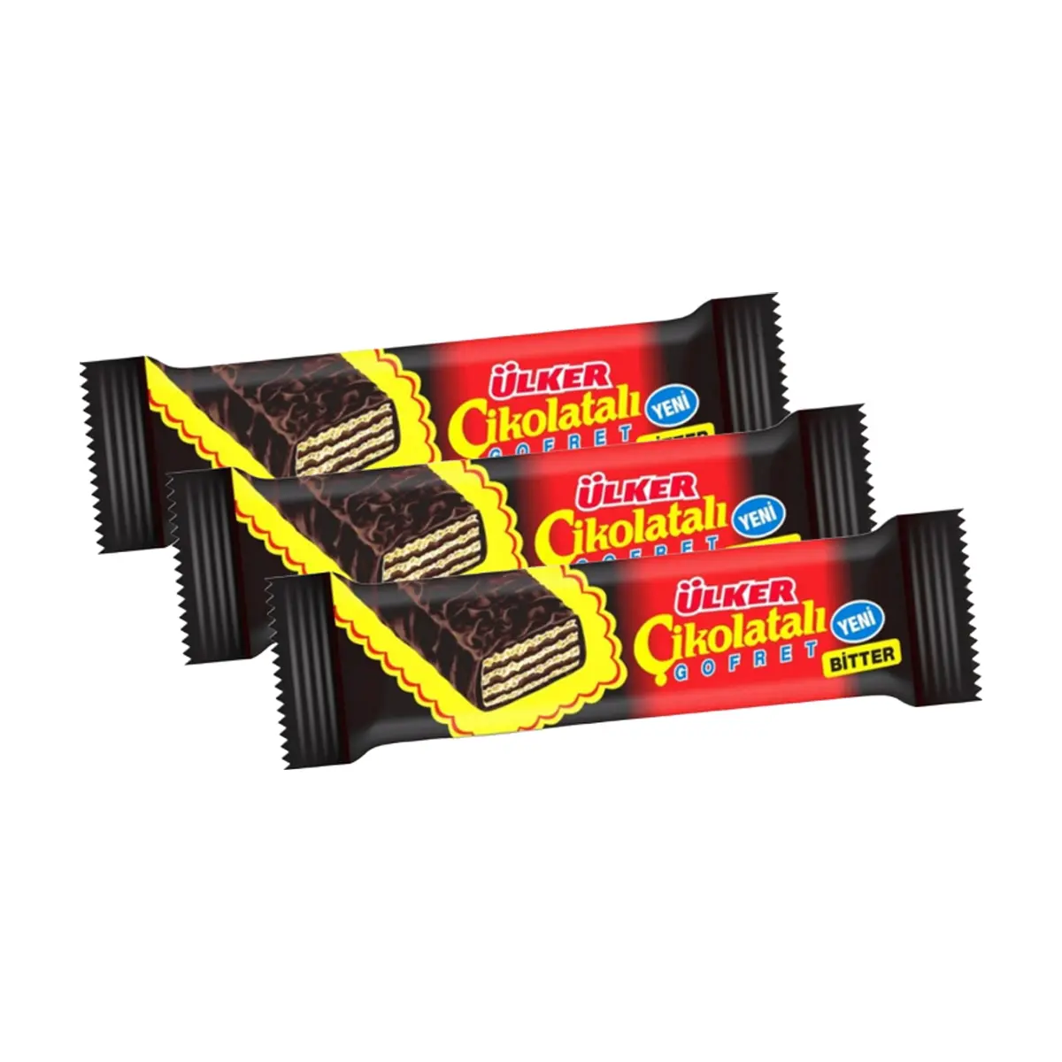 Sorbetos recubiertos con chocolate Ülker Bitter (3x 36 g / 1.26 oz)