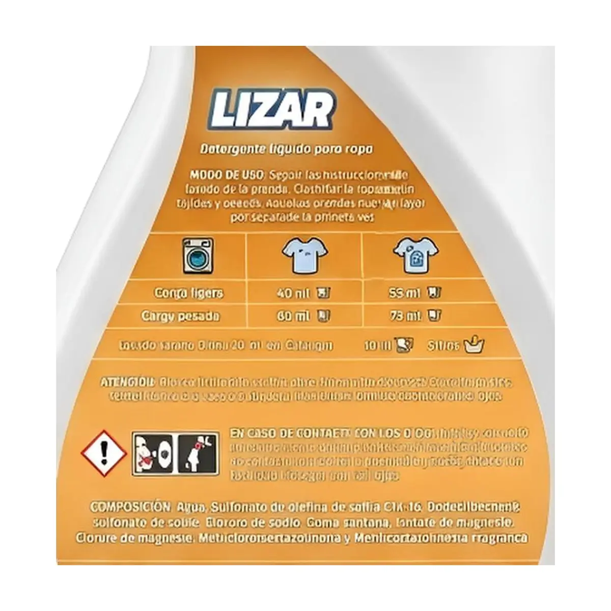 Detergente líquido para ropa con jabón de Marsella Lizar (3.78 L) - Thumbnail 2