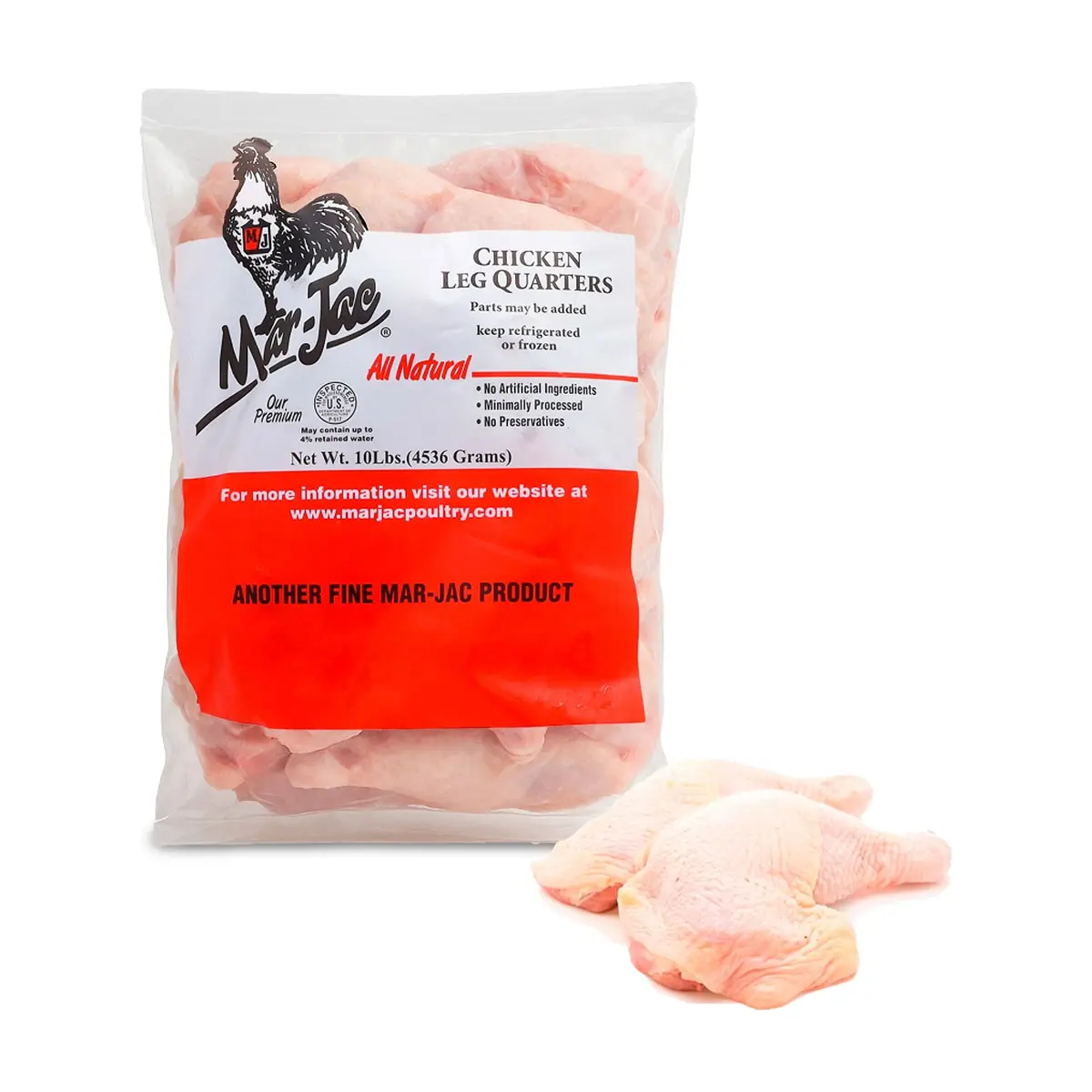 Cuartos traseros de pollo Mar Jac (4.54 kg / 10 lb) - Thumbnail 3