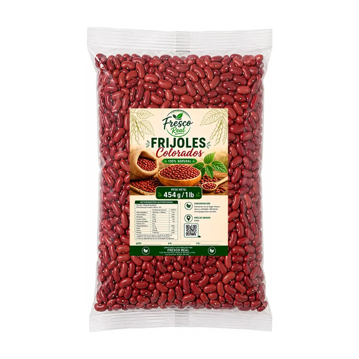 Frijoles colorados Fresco Real (454 g / 1 lb)