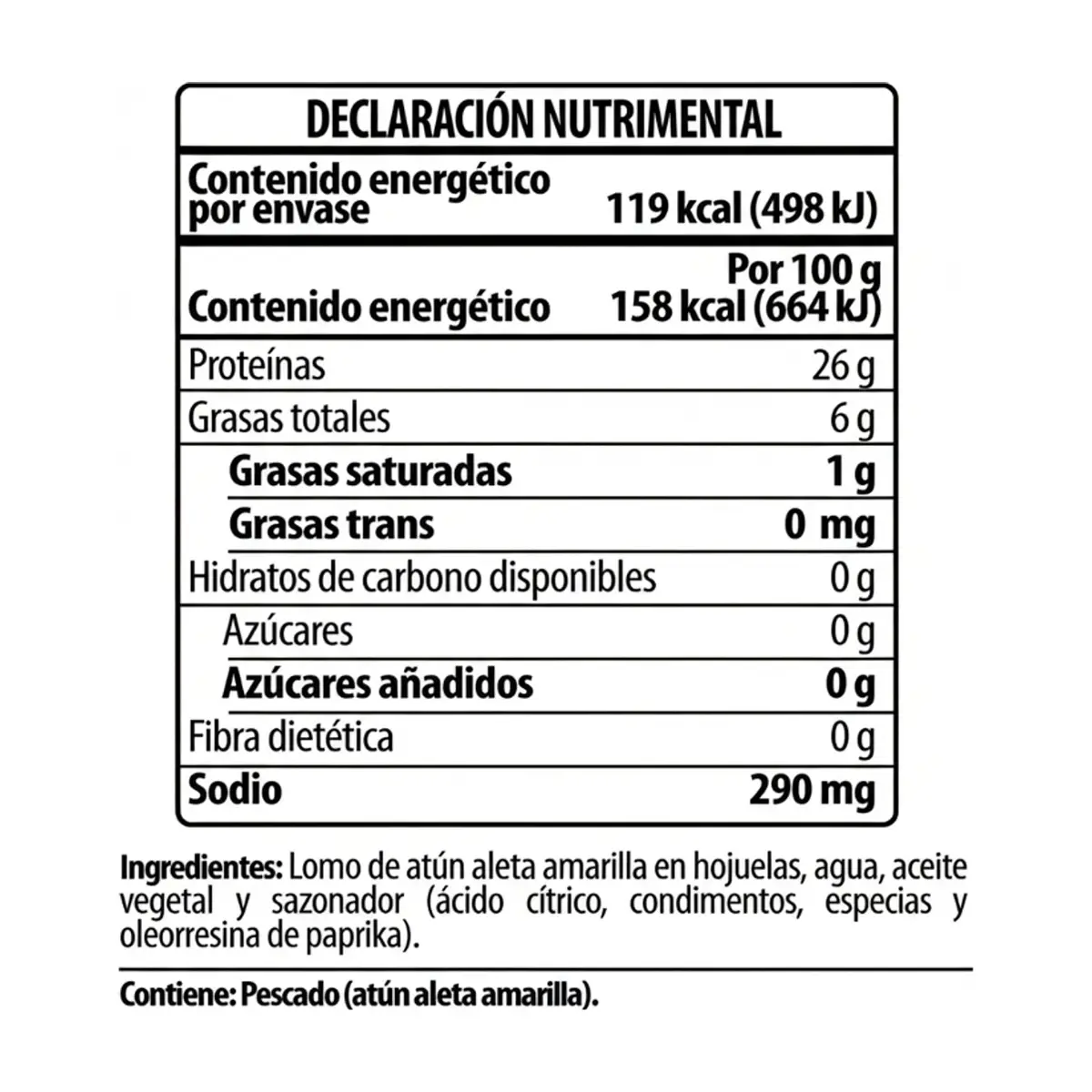 Atún al limón y pimienta en hojuelas Tuny Gourmet (75 g / 2.64 oz) - Miniatura 3