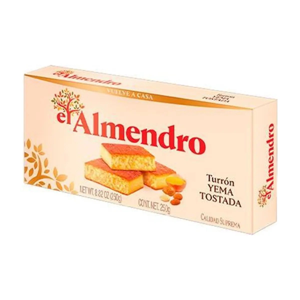 Turrón de Yema Tostada (200 gr) EL ALMENDRO