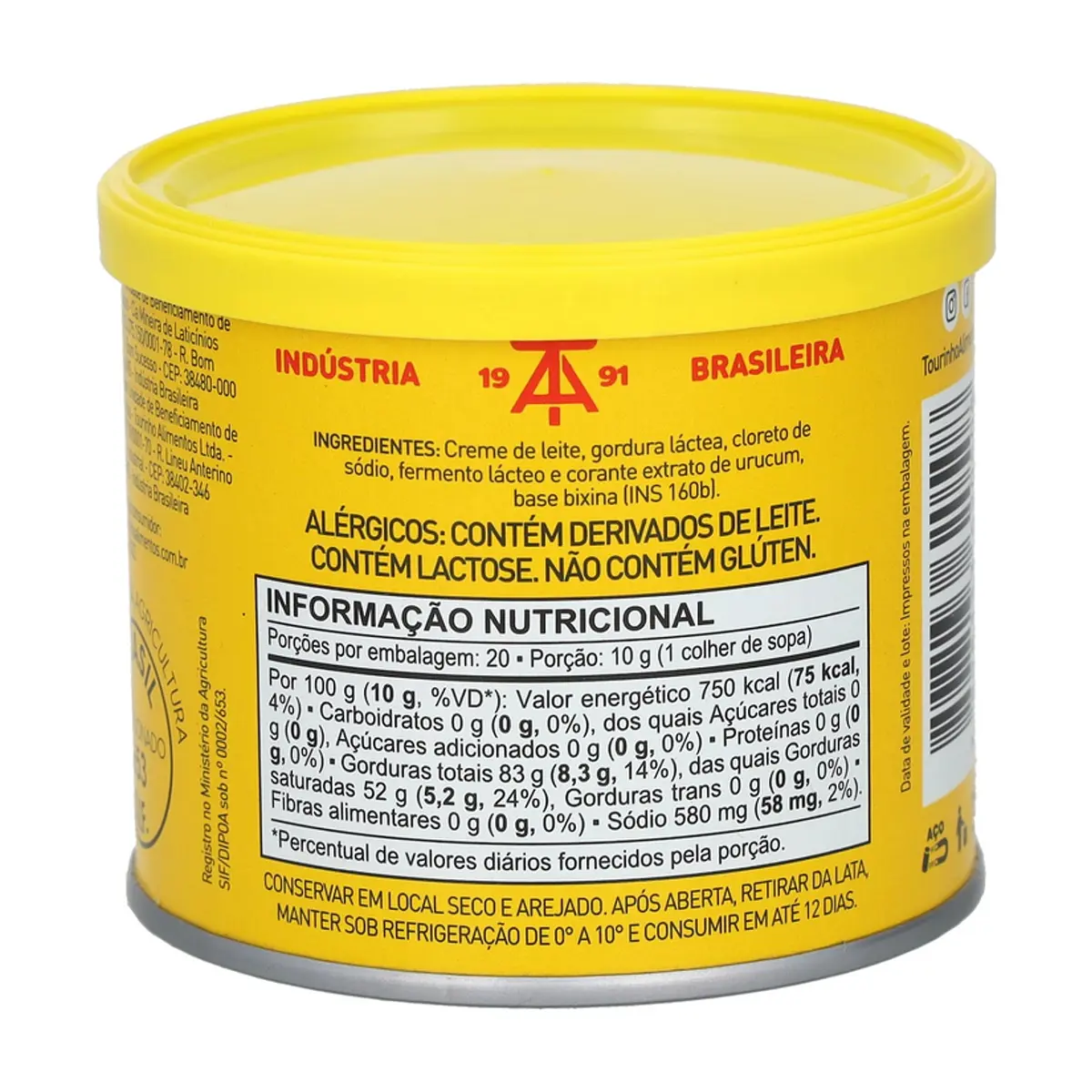 Mantequilla común con sal Tourinho (200 g / 7 oz) - Thumbnail 3
