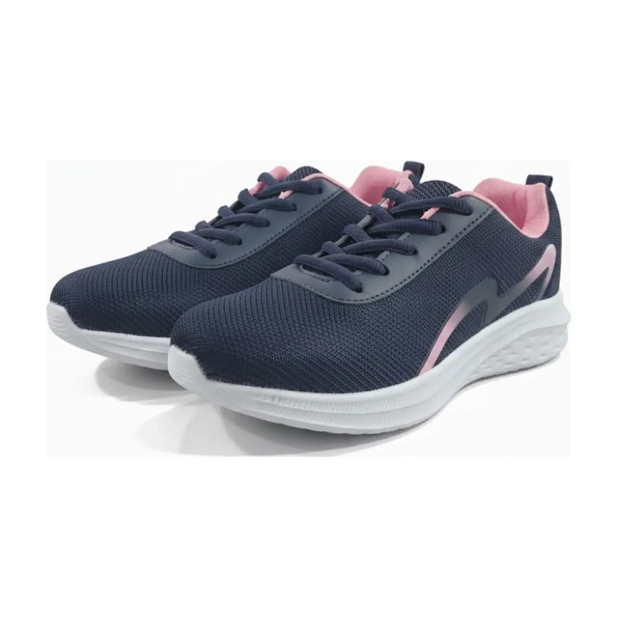 Tenis deportivos de color negro y rosado para mujer BY (Talla 36)