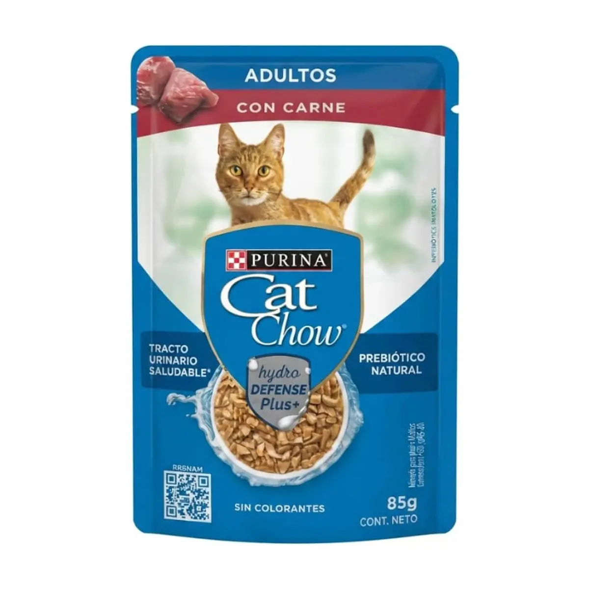 Alimento para gatos adultos con carne Cat Chow Purina (85 g / 3 oz)