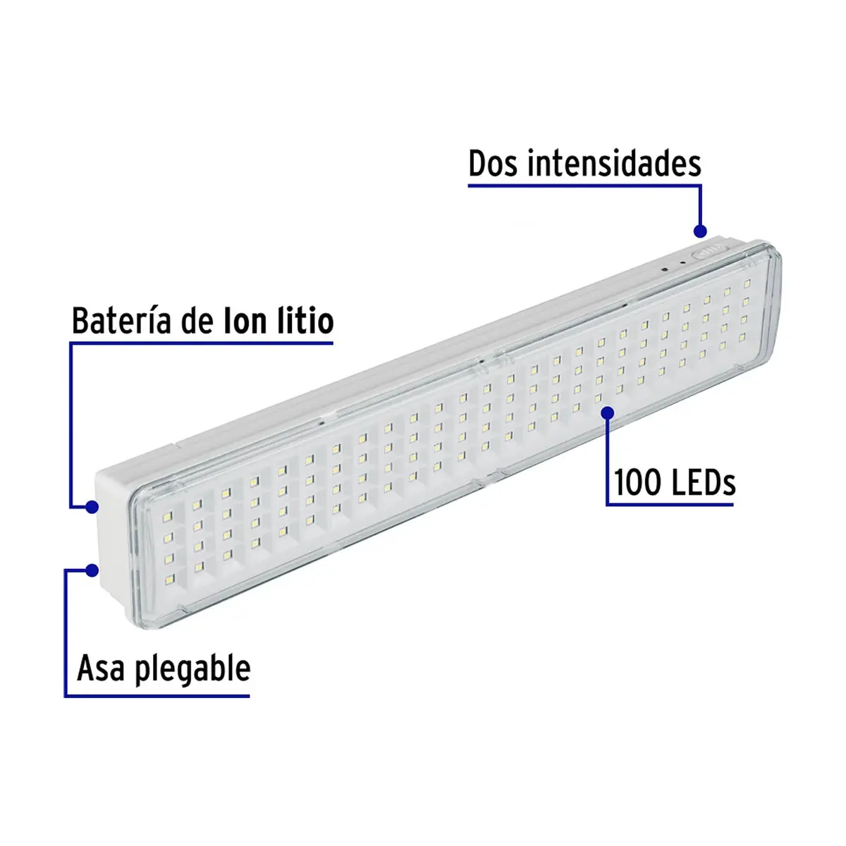 Lámpara de emergencia recargable LED Volteck 43009 - Thumbnail 5