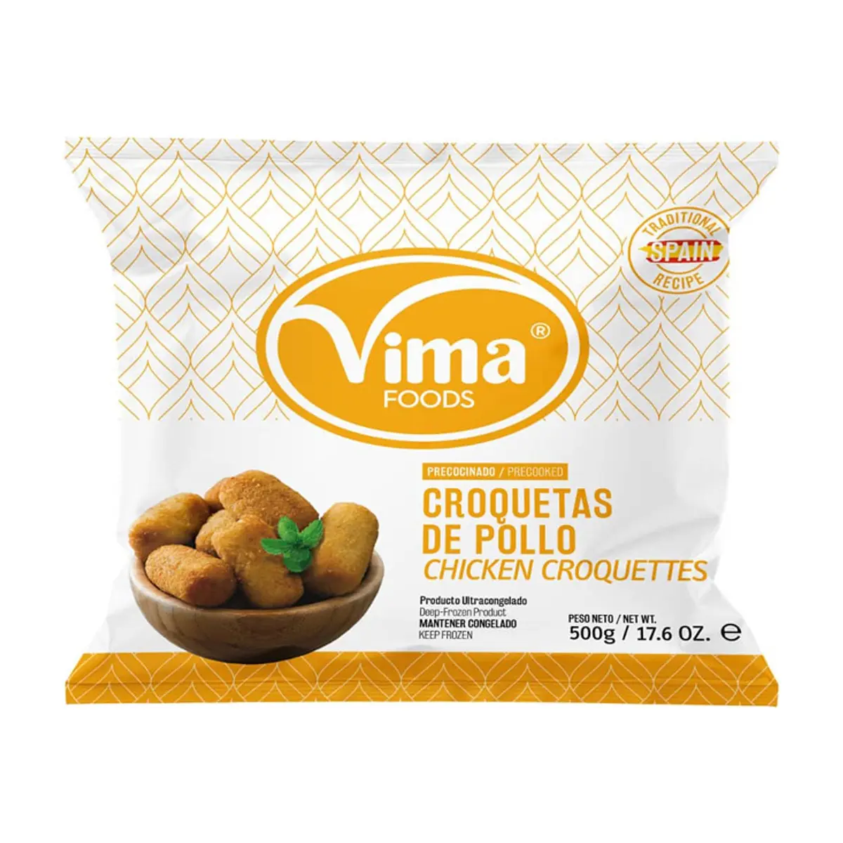 Croquetas de pollo congeladas Vima Foods (500 g / 1.1 lb) - Miniatura 6