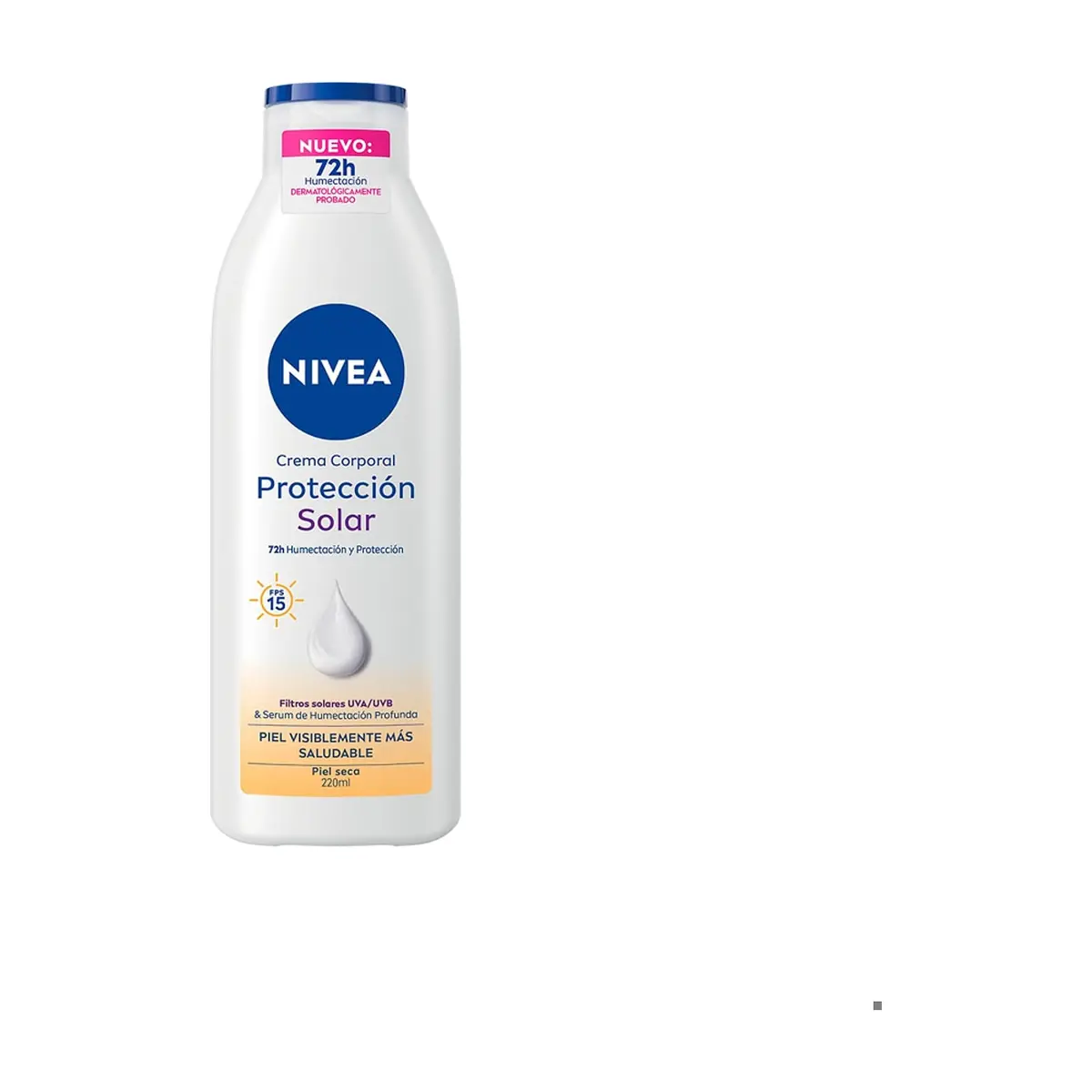 Crema corporal humectante con protección solar FPS15 72 H Nivea (220 ml)