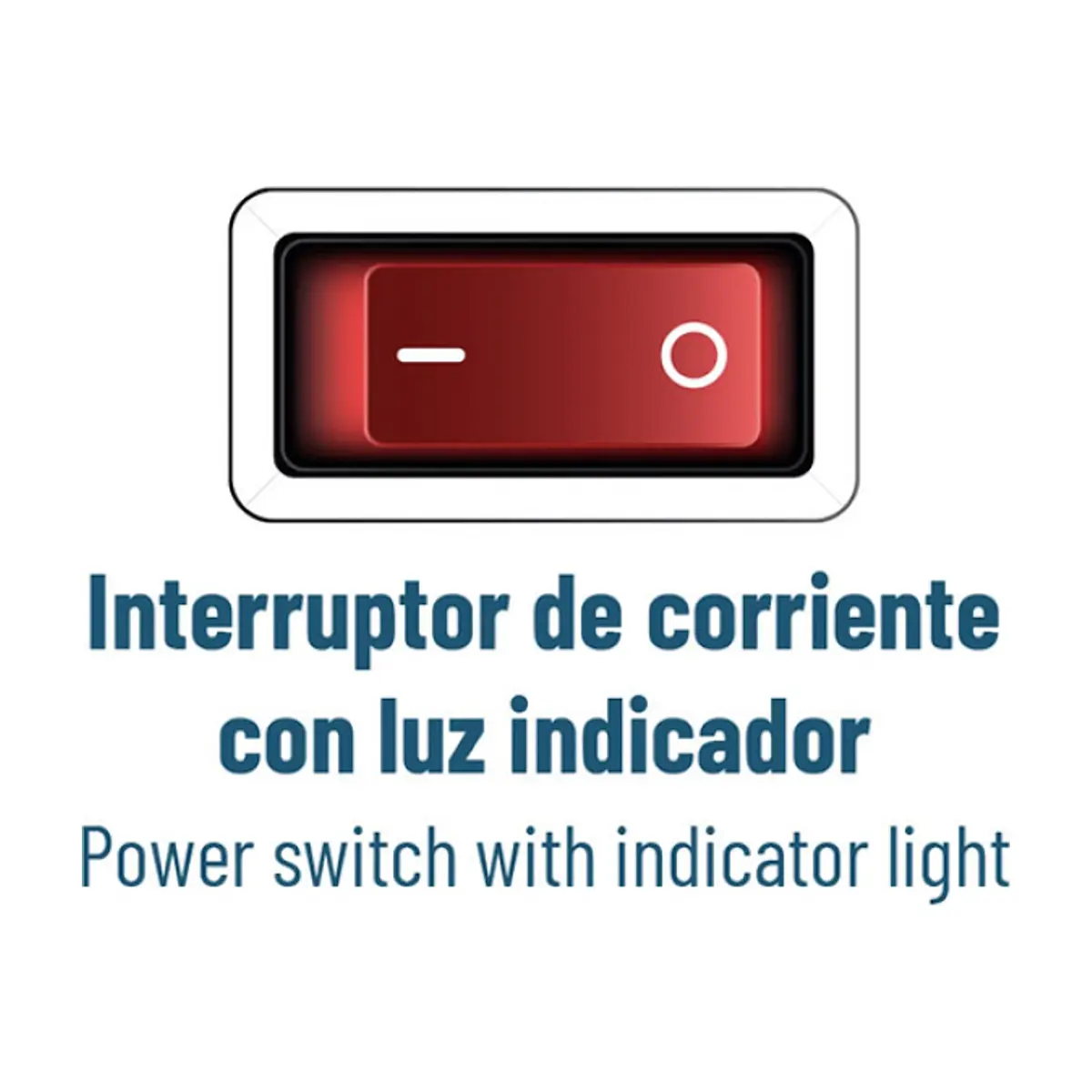 Regleta eléctrica de 50 cm 6 contactos Troen - Thumbnail 3