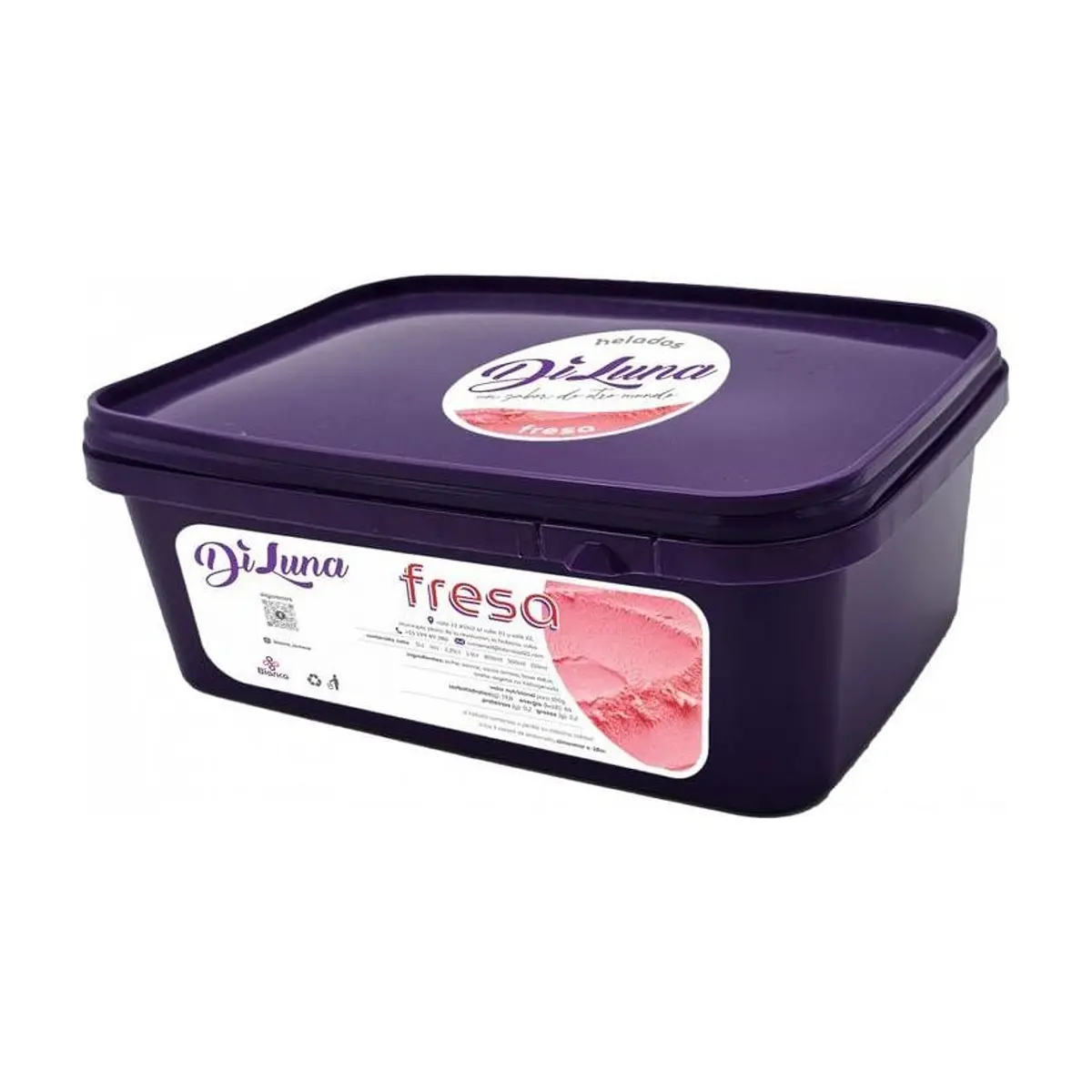 Helado sabor fresa DiLuna (800 ml)