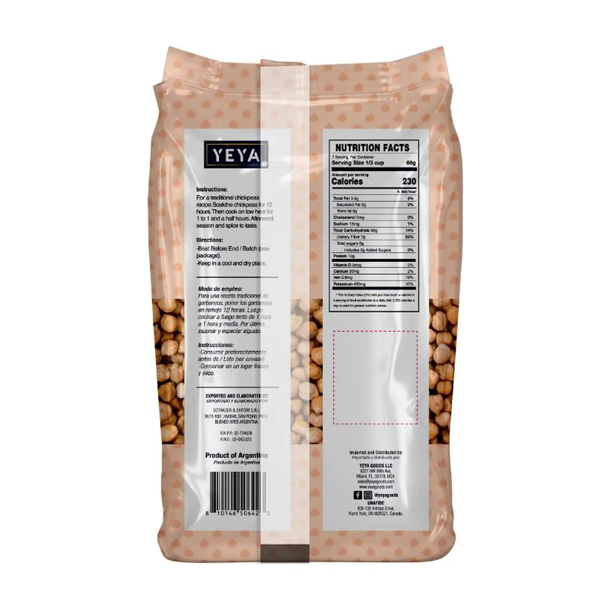 Garbanzos YEYA (454 g / 1 lb) - Thumbnail 3
