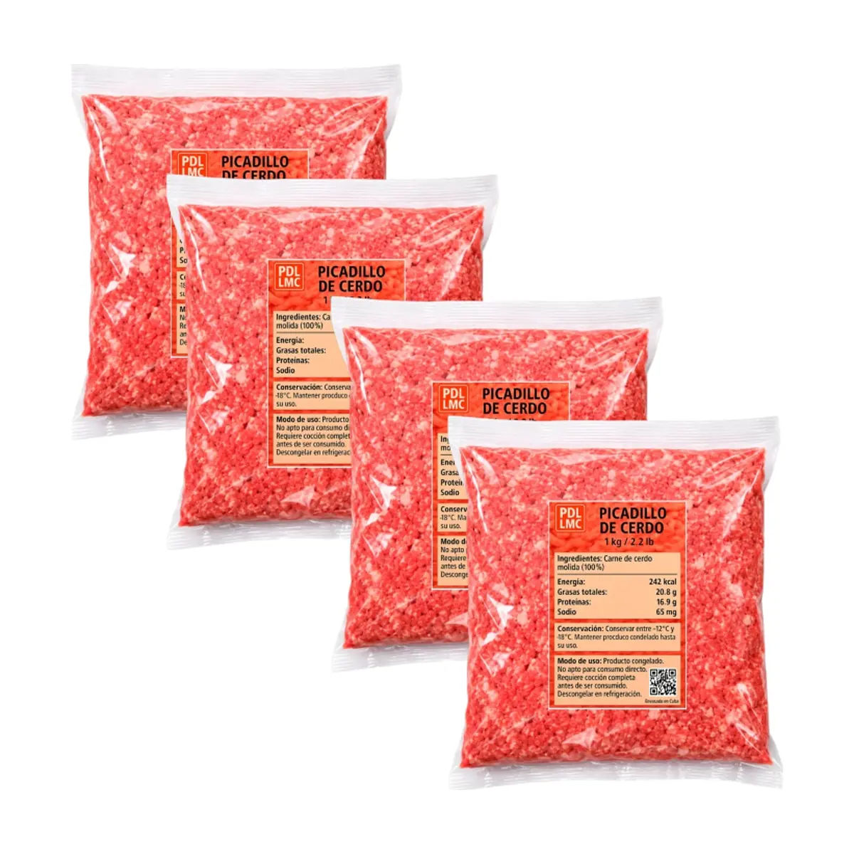 Picadillo de cerdo PDL LMC (4 x 1 kg / 2.2 lb)
