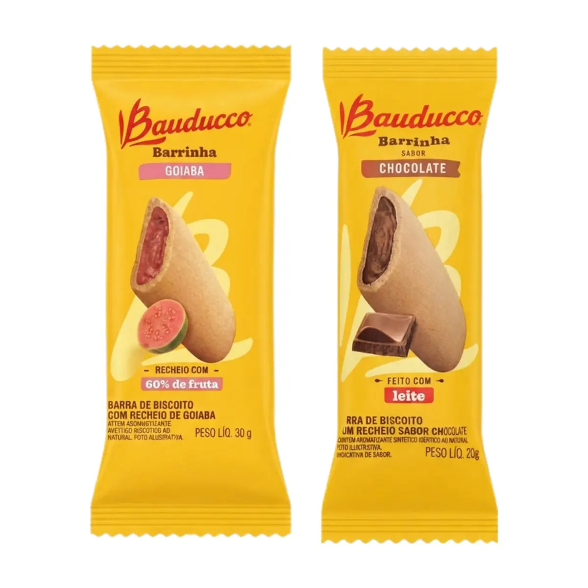 Bizcochos con relleno sabor a chocolate y guayaba Bauducco - Imagen 1