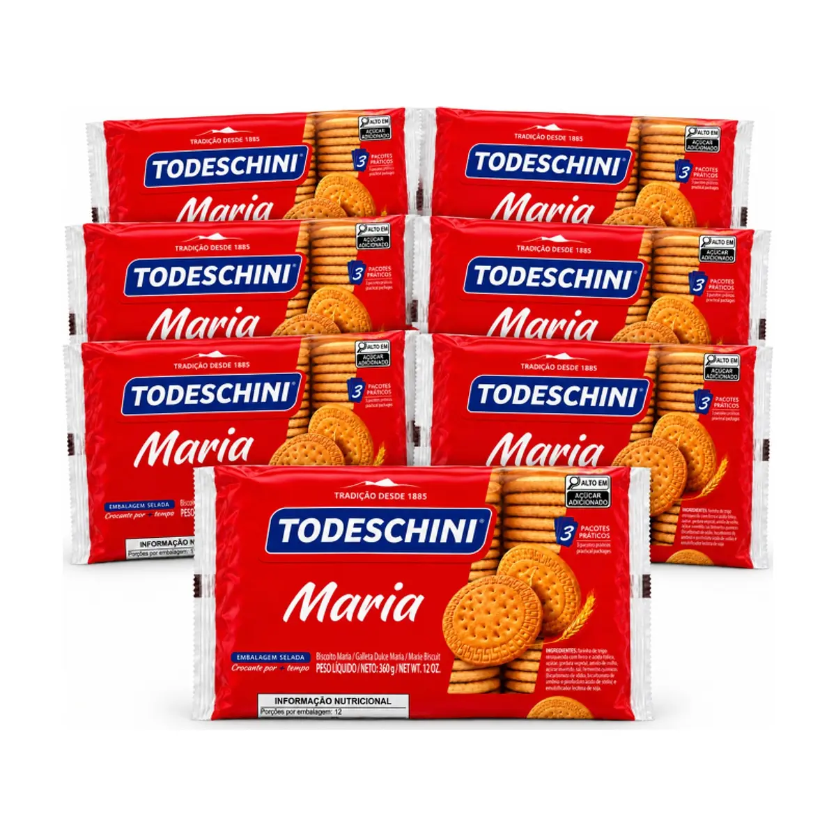 Galletas María Todeschini (7 x 360 g / 12.7 oz) - Imagen 1