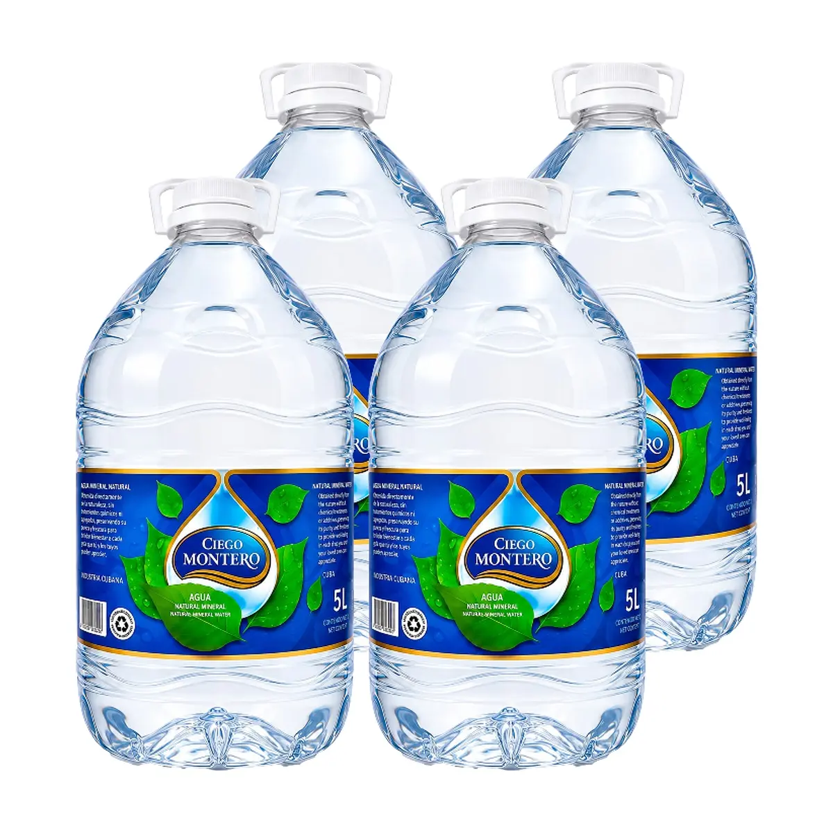 Agua mineral natural Ciego Montero (4 x 5000 ml)