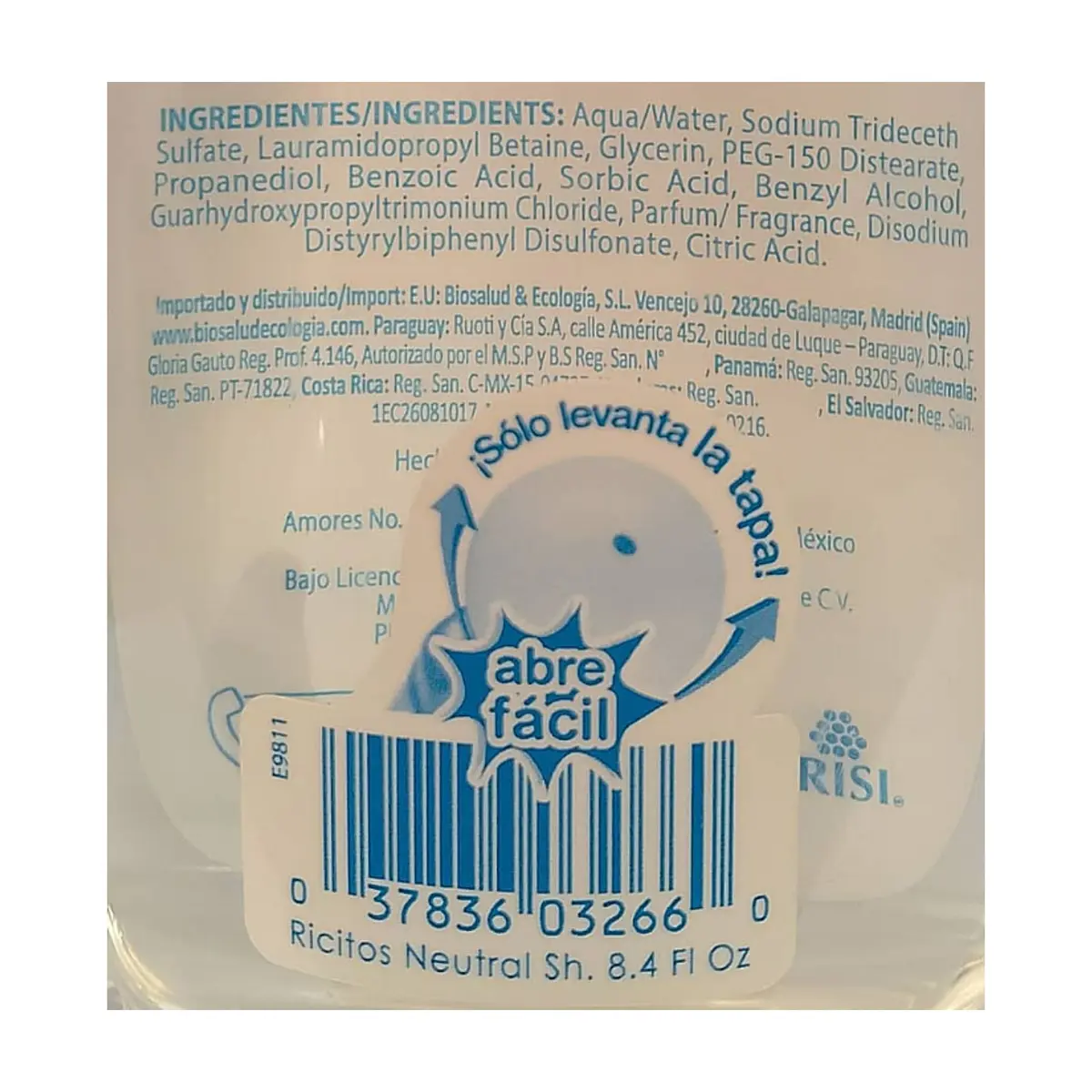 Champú neutro para bebé Ricitos de Oro (250 ml / 8.4 fl.oz) - Thumbnail 2