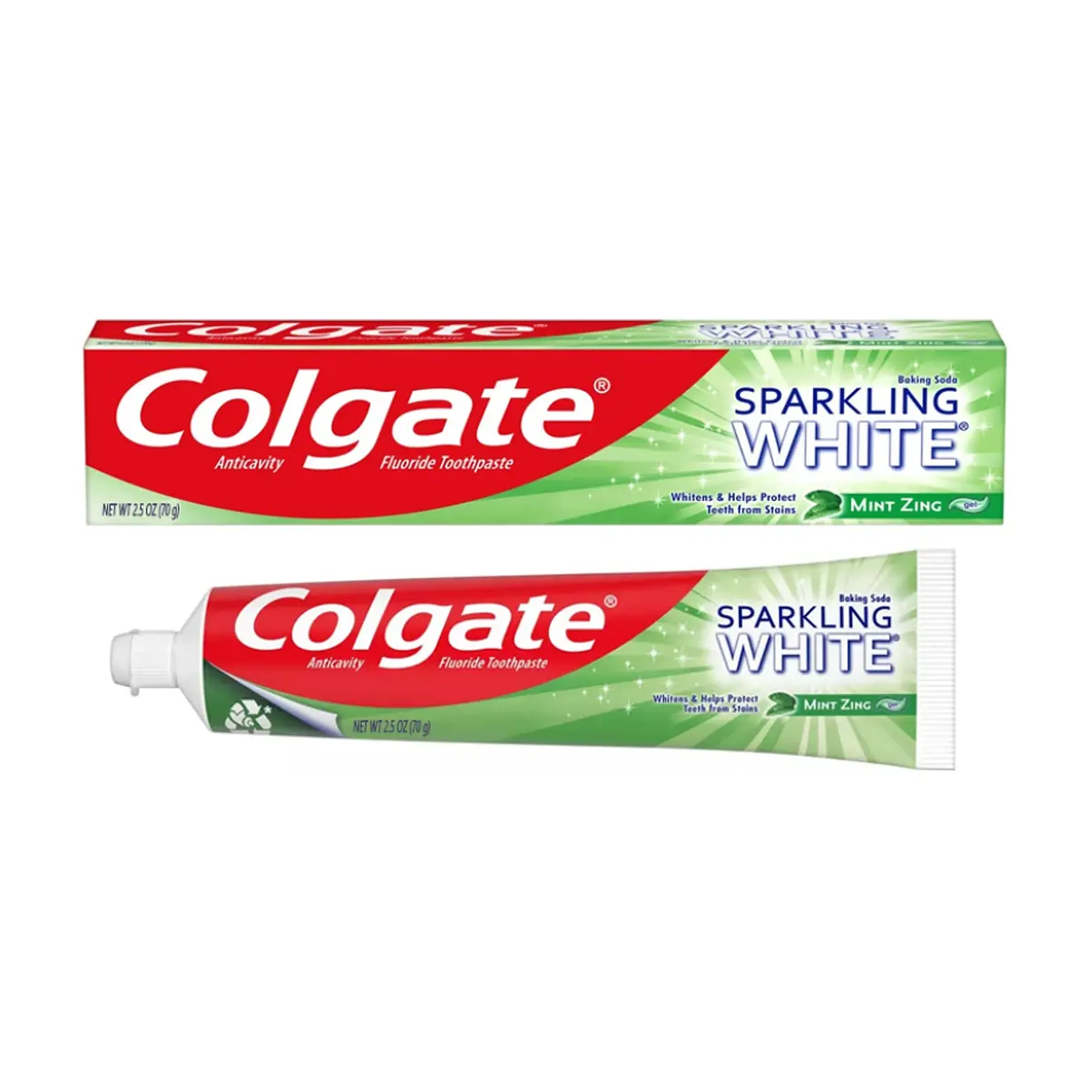 Pasta dental sabor menta zing Sparkling White Colgate (70 g / 2.46 oz)