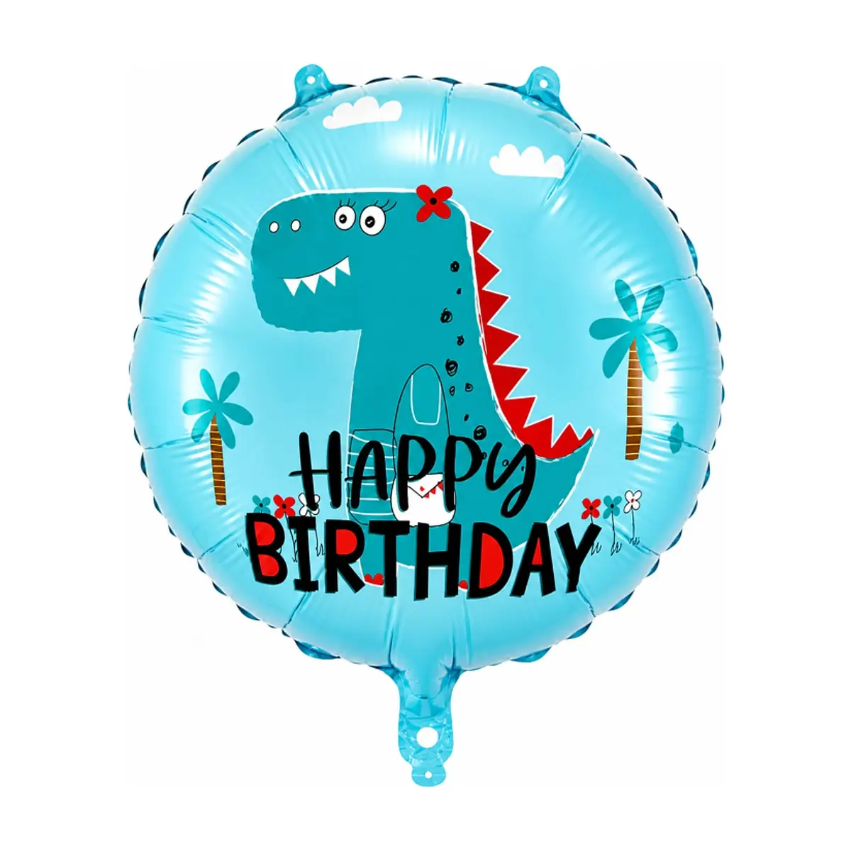 Globo con temática de dinosaurios y cartel de Happy Birthday Balloon (18 pulgadas)