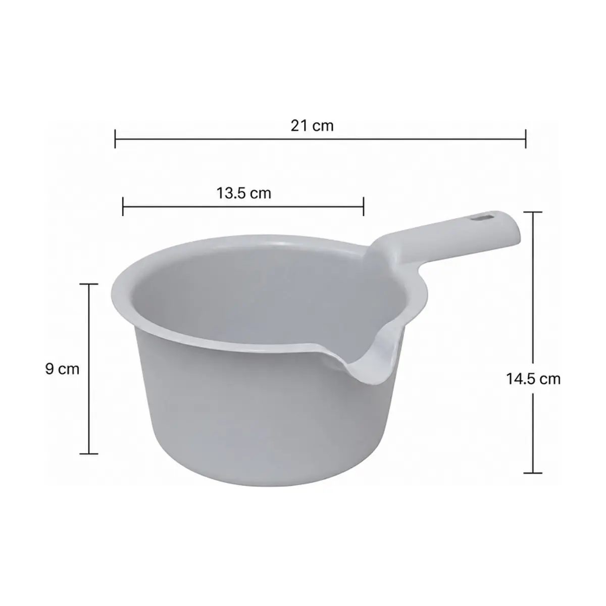Cazo plástico para microondas color gris 500 ml Casa y Menaje - Miniatura 2
