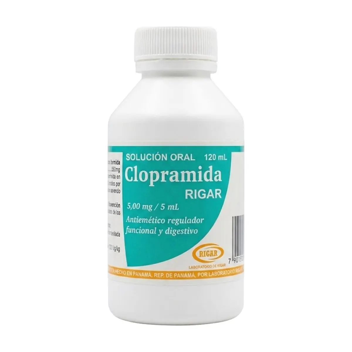 Clopramida Solución Oral (5mg/ 5ml) Frasco x 120ml RIGAR