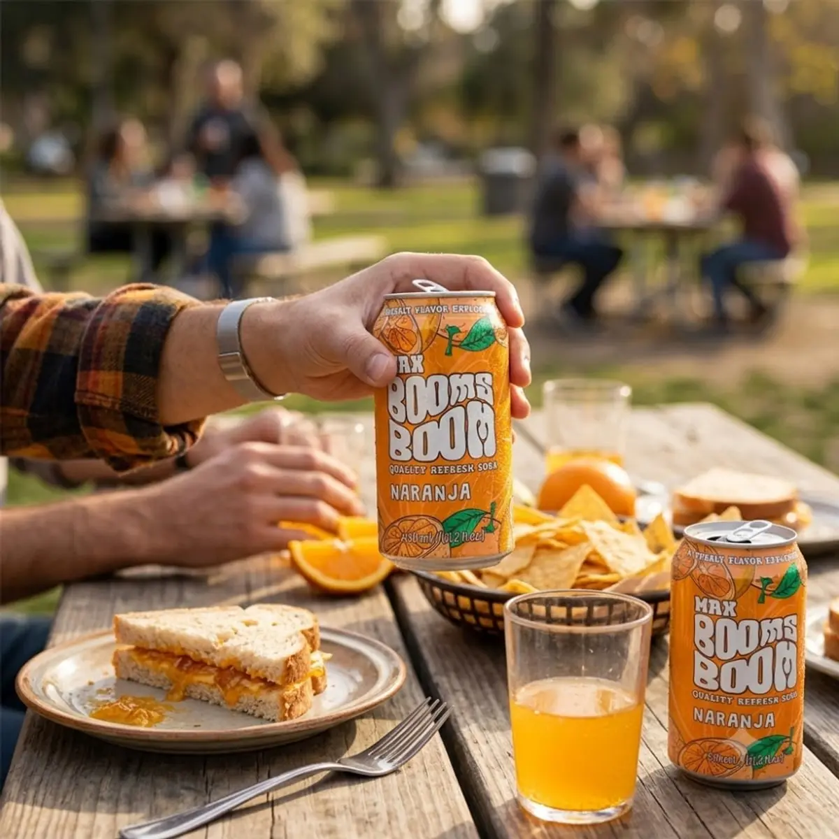 Refresco gaseado sabor naranja Max Booms Boom (330 ml) - Thumbnail 4